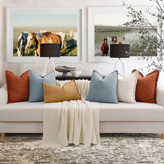 ZWJD Hellblau Kissenbezug 45x45 2er Set Chenille Kissenbezüge Sofakissen Kissenhüllen mit elegantem Design, weiche und luxuriöse dekorative Dekokissen für Couch, Bett und Heimdekoration