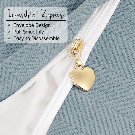 ZWJD Hellblau Kissenbezug 50x50 2er Set Chenille Kissenbezüge Sofakissen Kissenhüllen mit elegantem Design, weiche und luxuriöse dekorative Dekokissen für Couch, Bett und Heimdekoration