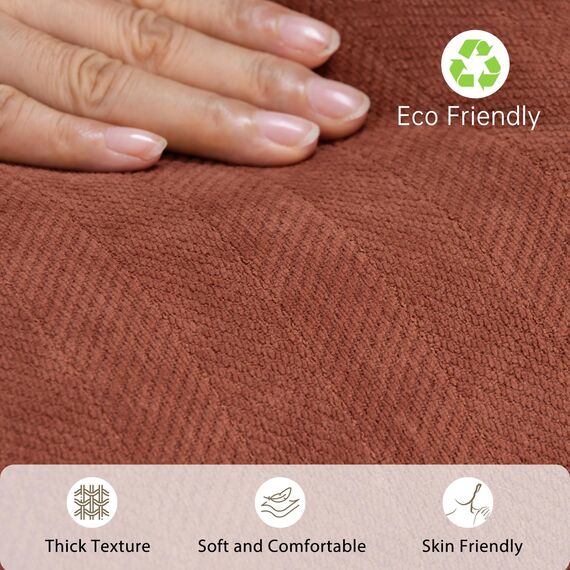 ZWJD Rost Kissenbezug 45x45 2er Set Chenille Kissenbezüge Sofakissen Kissenhüllen mit elegantem Design, weiche und luxuriöse dekorative Dekokissen für Couch, Bett und Heimdekoration