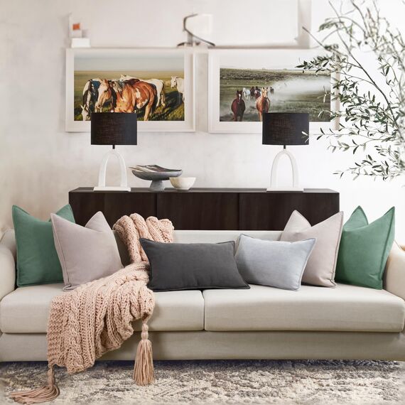 ZWJD Staub Grün Kissenbezug 30x50 2er Set Chenille Kissenbezüge Sofakissen Kissenhüllen mit elegantem Design, weiche und luxuriöse dekorative Dekokissen für Couch, Bett und Heimdekoration