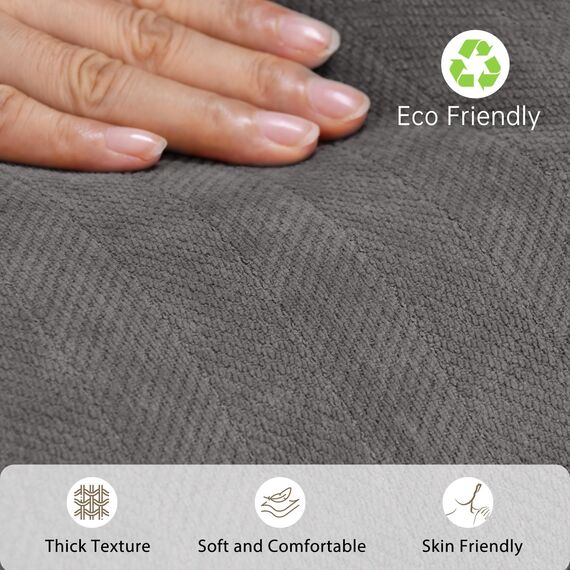 ZWJD Rustikales Grau Kissenbezug 50x50 2er Set Chenille Kissenbezüge Sofakissen Kissenhüllen mit elegantem Design, weiche und luxuriöse dekorative Dekokissen für Couch, Bett und Heimdekoration