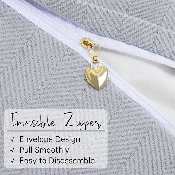 ZWJD Hell Grau Kissenbezug 40x40 2er Set Chenille Kissenbezüge Sofakissen Kissenhüllen mit elegantem Design, weiche und luxuriöse dekorative Dekokissen für Couch, Bett und Heimdekoration