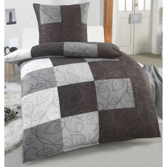 DreamHome Warme Winter Microfaser Thermo Fleece Bettwäsche 135x200 155x220 200x200 Moderne, Größe:155 x 220 cm, Design - Motiv:Design 10