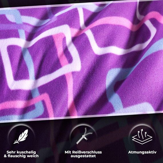 DreamHome Warme Winter Microfaser Thermo Fleece Bettwäsche 135x200 155x220 200x200 Moderne, Größe:155 x 220 cm, Design - Motiv:Design 12