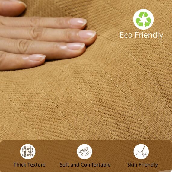 ZWJD Senf Gelb Kissenbezug 30x50 2er Set Chenille Kissenbezüge Sofakissen Kissenhüllen mit elegantem Design, weiche und luxuriöse dekorative Dekokissen für Couch, Bett und Heimdekoration