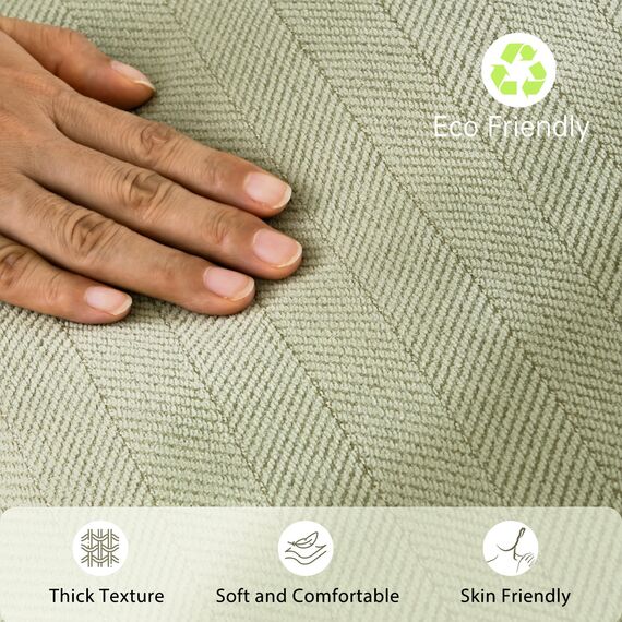 ZWJD Salbei Grün Kissenbezug 55x55 2er Set Chenille Kissenbezüge Sofakissen Kissenhüllen mit elegantem Design, weiche und luxuriöse dekorative Dekokissen für Couch, Bett und Heimdekoration