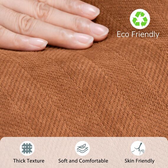 ZWJD Orange Kissenbezug 40x40 2er Set Chenille Kissenbezüge Sofakissen Kissenhüllen mit elegantem Design, weiche und luxuriöse dekorative Dekokissen für Couch, Bett und Heimdekoration