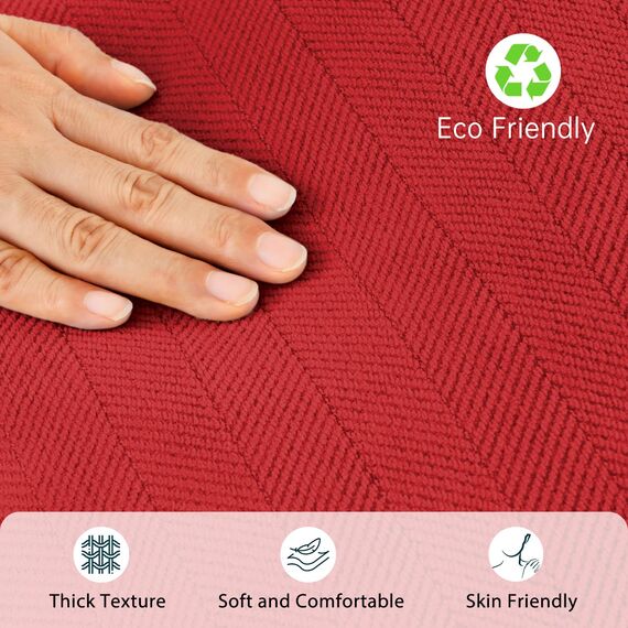 ZWJD Kissenbezug 45x45 Weihnachten Red 2er Set Chenille Weihnachtskissen Sofakissen mit elegantem Design Weihnachtskissenbezug für Couch, Bett und Wohnzimmer Weihnachtsdeko innen