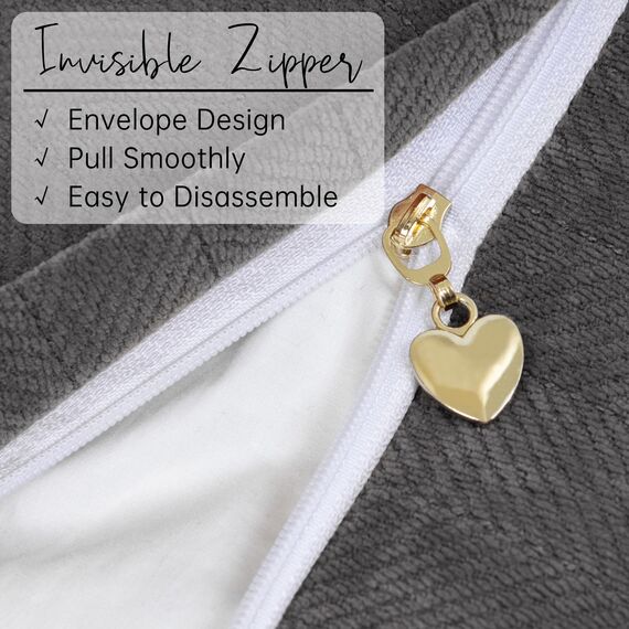 ZWJD Rustikales Grau Kissenbezug 40x40 2er Set Chenille Kissenbezüge Sofakissen Kissenhüllen mit elegantem Design, weiche und luxuriöse dekorative Dekokissen für Couch, Bett und Heimdekoration