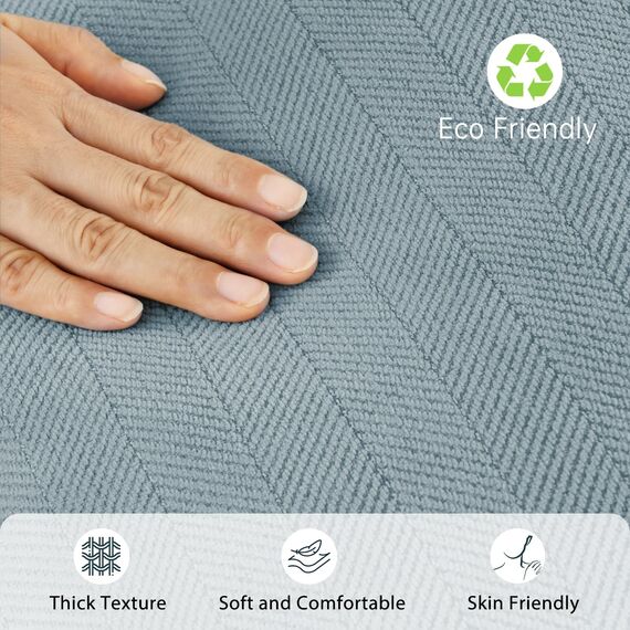 ZWJD Hellblau Kissenbezug 40x40 2er Set Chenille Kissenbezüge Sofakissen Kissenhüllen mit elegantem Design, weiche und luxuriöse dekorative Dekokissen für Couch, Bett und Heimdekoration