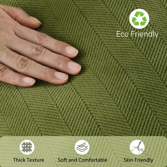 ZWJD Oliv Grün Kissenbezug 50x50 2er Set Chenille Kissenbezüge Sofakissen Kissenhüllen mit elegantem Design, weiche und luxuriöse dekorative Dekokissen für Couch, Bett und Heimdekoration