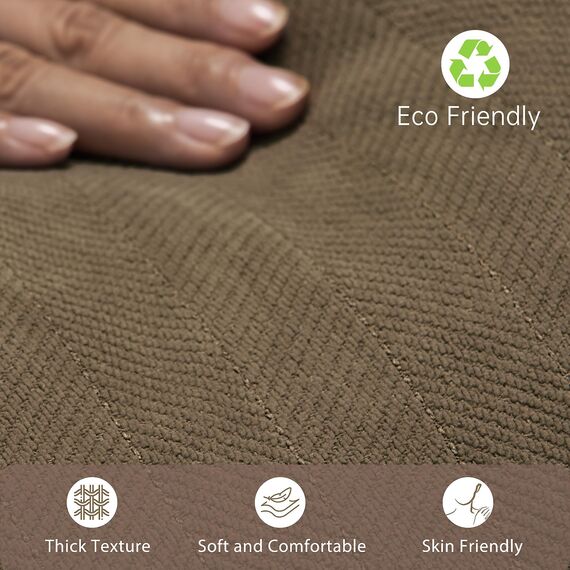 ZWJD Braun Kissenbezug 45x45 2er Set Chenille Kissenbezüge Sofakissen Kissenhüllen mit elegantem Design, weiche und luxuriöse dekorative Dekokissen für Couch, Bett und Heimdekoration