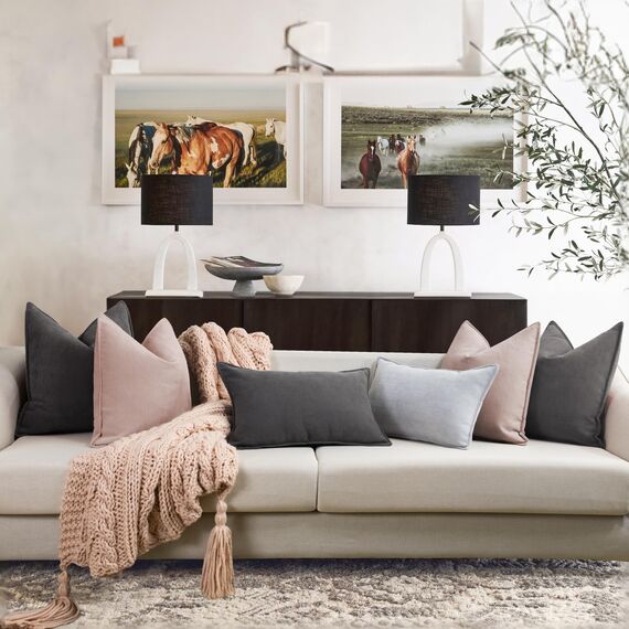 ZWJD Dusty Pink Kissenbezug 50x50 2er Set Chenille Kissenbezüge Sofakissen Kissenhüllen mit elegantem Design, weiche und luxuriöse dekorative Dekokissen für Couch, Bett und Heimdekoration