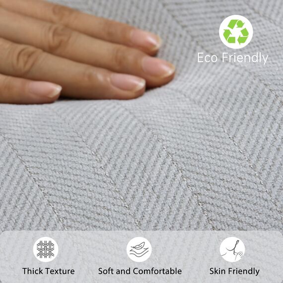 ZWJD Hell Grau Kissenbezug 45x45 2er Set Chenille Kissenbezüge Sofakissen Kissenhüllen mit elegantem Design, weiche und luxuriöse dekorative Dekokissen für Couch, Bett und Heimdekoration