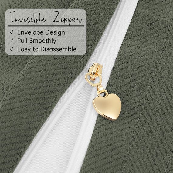 ZWJD Armeegrün Kissenbezug 40x60 2er Set Chenille Kissenbezüge Sofakissen Kissenhüllen mit elegantem Design, weiche und luxuriöse dekorative Dekokissen für Couch, Bett und Heimdekoration