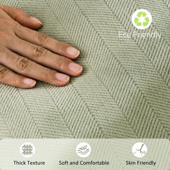 ZWJD Salbei Grün Kissenbezug 40x60 2er Set Chenille Kissenbezüge Sofakissen Kissenhüllen mit elegantem Design, weiche und luxuriöse dekorative Dekokissen für Couch, Bett und Heimdekoration