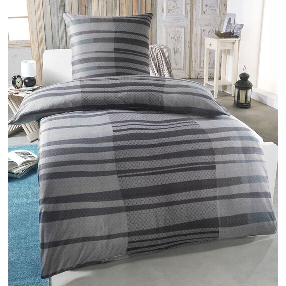 DreamHome Warme Winter Microfaser Thermo Fleece Bettwäsche 135x200 155x220 200x200 Moderne, Größe:155 x 220 cm, Design - Motiv:Design 3