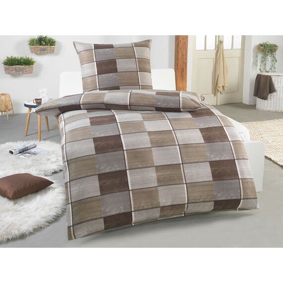 DreamHome Warme Winter Microfaser Thermo Fleece Bettwäsche 135x200 155x220 200x200 Moderne, Größe:200 x 200 cm, Design - Motiv:Design 4