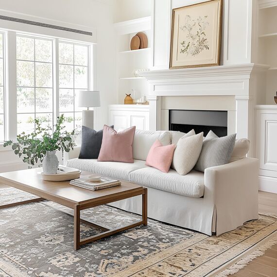 MIULEE Kissenbezüge Kordsamt Kissenbezug Zierkissenbezug Dekokissen Sofakissen Kord 2er Set Kissenhülle Dekorative Zierkissenbezüge Kissen für Sofa Couch Zuhause Wohnzimmer 40x60 cm Beige