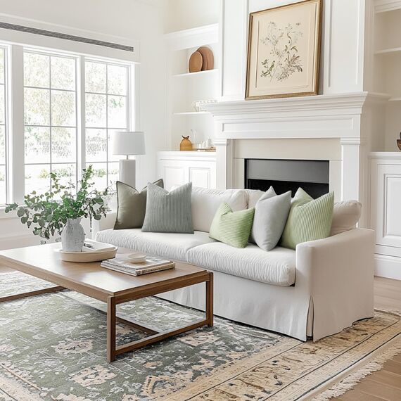 MIULEE 2er Set Kissenbezüge Kordsamt Kissenbezug Zierkissenbezug Dekokissen Sofakissen Kord Kissenhülle Dekorative Zierkissenbezüge Kissen für Sofa Sessel Zuhause Schlafzimmer 40x40cm Pastellgrün