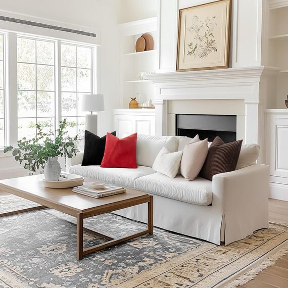 MIULEE 2er Set Kissenbezüge Cord Kissenbezug Kissenhülle Dekorative Zierkissen Sofakissen Couchkissen Dekokissen Zierkissenbezug Deko Kissenhülle für Sofa Wohnzimmer 50x50 cm Braun