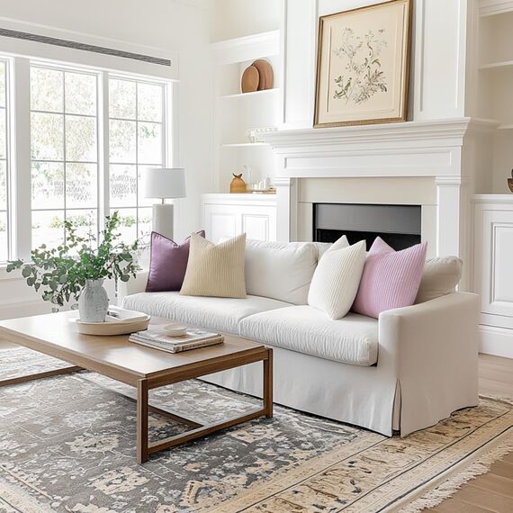 MIULEE 2er Set Kissenbezüge Kord Kissenhülle Dekorative Kissenbezug Sofakissen Couchkissen Dekokissen Zierkissenbezug Deko Kissenhülle mit Verstecktem Reißverschluss 30x50 cm Reines Weiß