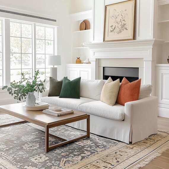 MIULEE 2er Set Kissenbezüge Kord Kissenhülle Dekorative Kissenbezug Sofakissen Couchkissen Dekokissen Zierkissenbezug Deko Kissenhülle mit Verstecktem Reißverschluss 40x40cm 16x16in