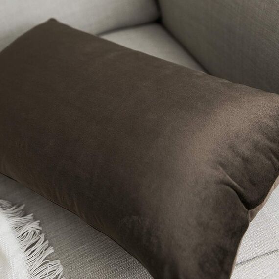 MIULEE 2er Set Kissenbezug Kissenhülle Dekorative Dekokissen Sofakissen Quadrat Wurfkissenbezug mit Verstecktem Reißverschluss Sofa Schlafzimmer 12x20 Zoll 30x50 cm Dunkle Taupe