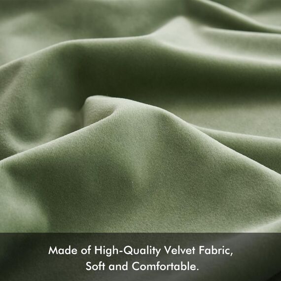 MIULEE 2er Set Kissenbezug Kissenhülle Dekorative Dekokissen Sofakissen Quadrat Wurfkissenbezug mit Verstecktem Reißverschluss Sofa Schlafzimmer 18x18 Zoll 45x45 cm Erbsen Grün