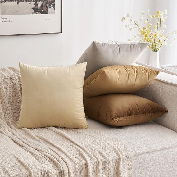 MIULEE 2er Set Kissenbezug Kissenhülle Dekorative Dekokissen Sofakissen Quadrat Wurfkissenbezug mit Verstecktem Reißverschluss Sofa Schlafzimmer 12x20 Zoll 30x50 cm Heart Wood