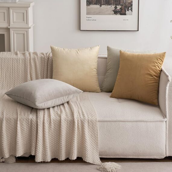 MIULEE 2er Set Kissenbezug Kissenhülle Dekorative Dekokissen Sofakissen Quadrat Wurfkissenbezug mit Verstecktem Reißverschluss Sofa Schlafzimmer 20x20 Zoll 50x50 cm Heart Wood