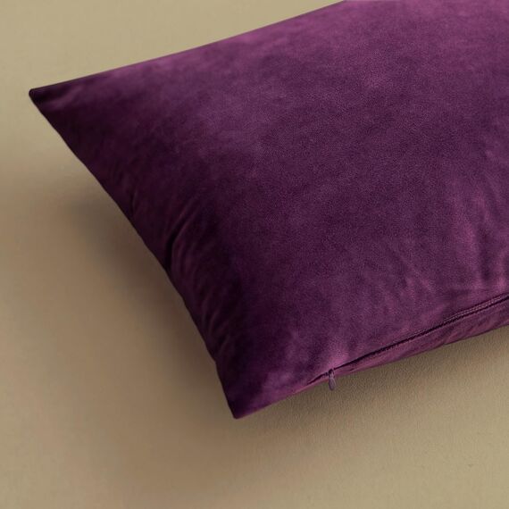 MIULEE 2er Set Kissenbezug Kissenhülle Dekorative Dekokissen Sofakissen Quadrat Wurfkissenbezug mit Verstecktem Reißverschluss Sofa Schlafzimmer 16x16 Zoll 40x40 cm Aubergine Lila