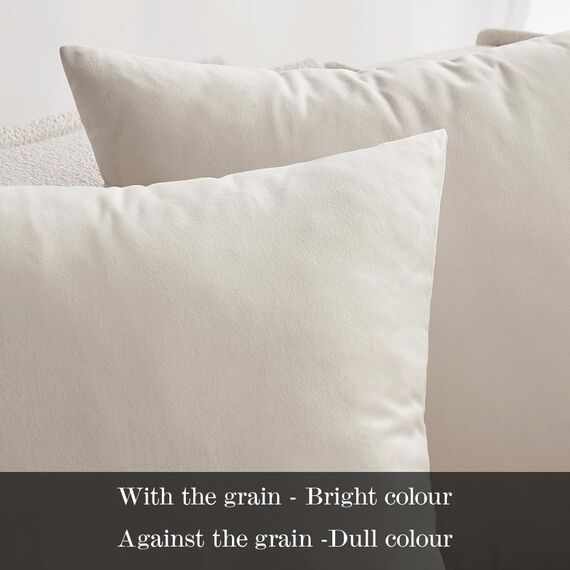 MIULEE 2er Set Kissenbezug Kissenhülle Dekorative Dekokissen Sofakissen Quadrat Wurfkissenbezug mit Verstecktem Reißverschluss Sofa Schlafzimmer 20x20 Zoll 50x50 cm Creme weiß