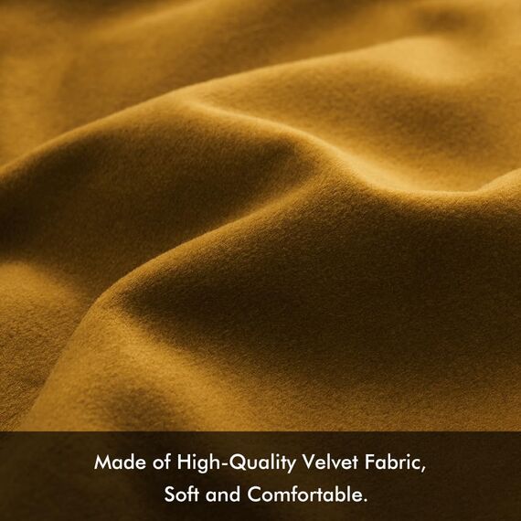 MIULEE 2er Set Kissenbezug Kissenhülle Dekorative Dekokissen Sofakissen Quadrat Wurfkissenbezug mit Verstecktem Reißverschluss Sofa Schlafzimmer 20x20 Zoll 50x50 cm Senfgelb