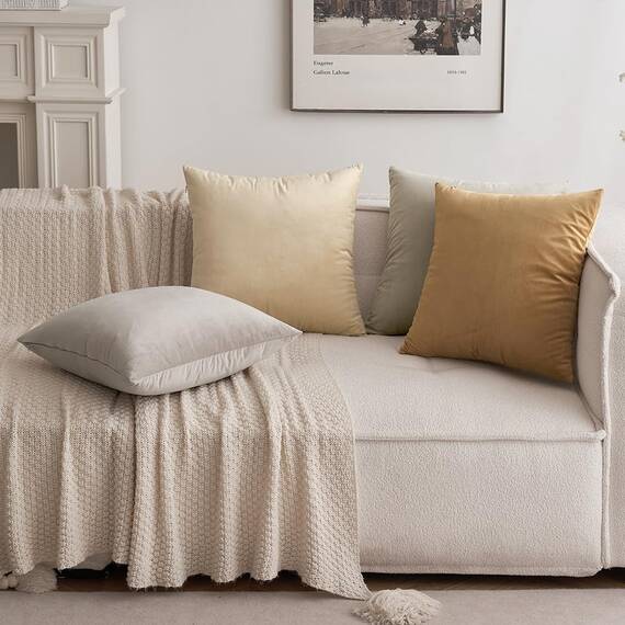 MIULEE 2er Set Kissenbezug Kissenhülle Dekorative Dekokissen Sofakissen Quadrat Wurfkissenbezug mit Verstecktem Reißverschluss Sofa Schlafzimmer 26x26 Zoll 65x65 cm Heart Wood
