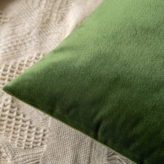 MIULEE 2er Set Kissenbezug Kissenhülle Dekorative Dekokissen Sofakissen Quadrat Wurfkissenbezug mit Verstecktem Reißverschluss Sofa Schlafzimmer 24x24 Zoll 60x60 cm Matcha Grün