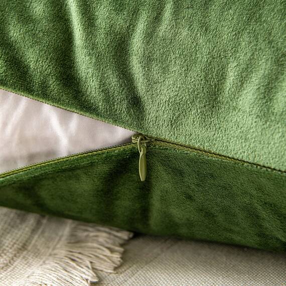 MIULEE 2er Set Kissenbezug Kissenhülle Dekorative Dekokissen Sofakissen Quadrat Wurfkissenbezug mit Verstecktem Reißverschluss Sofa Schlafzimmer 24x24 Zoll 60x60 cm Matcha Grün