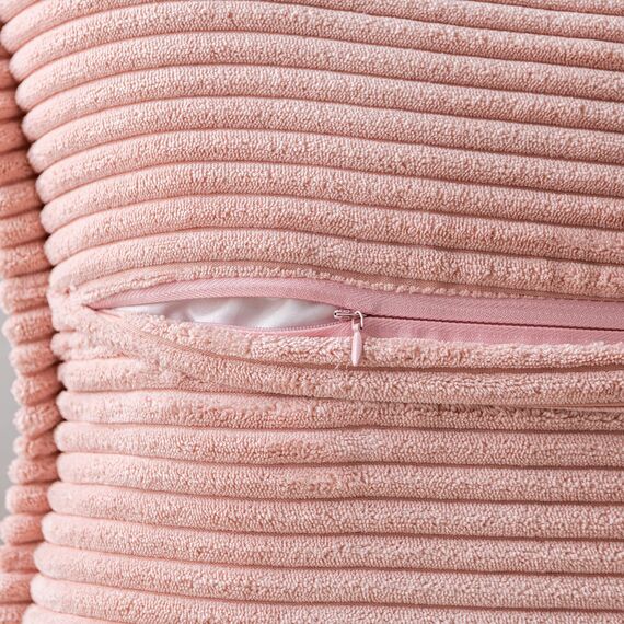 MIULEE 2er Set Kordsamt Kissenbezüge Samtkissen Weich Dekokissen Dekorativ Kissenbezug Modern Kissenhülle Sofakissen Zierkissen Couchkissen für Wohnzimmer Schlafzimmer Rosa 50x50 cm