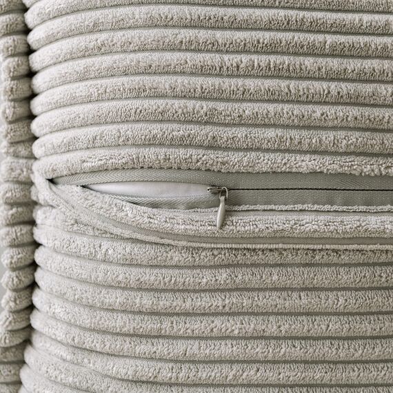 MIULEE 2er Set Kordsamt Kissenbezüge Samtkissen Weich Dekokissen Dekorativ Kissenbezug Modern Kissenhülle Sofakissen Zierkissen Couchkissen für Wohnzimmer Schlafzimmer Hellgrau 40x60 cm