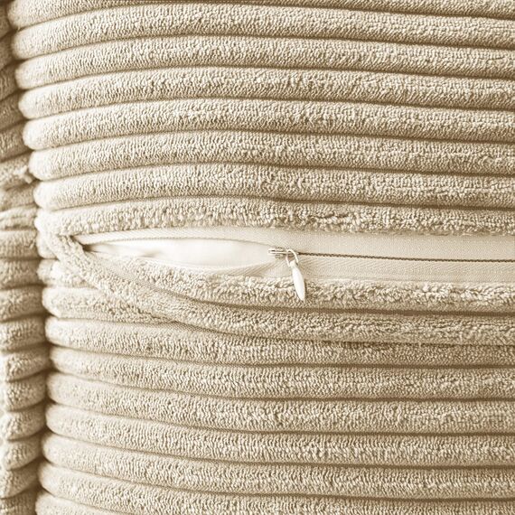 MIULEE 2er Set Kordsamt Kissenbezüge Samtkissen Weich Dekokissen Dekorativ Kissenbezug Modern Kissenhülle Sofakissen Zierkissen Couchkissen für Wohnzimmer Schlafzimmer Beige 45x45 cm