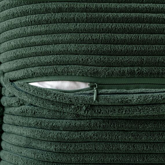 MIULEE 2er Set Kordsamt Kissenbezüge Samtkissen Weich Dekokissen Dekorativ Kissenbezug Modern Kissenhülle Sofakissen Zierkissen Couchkissen für Wohnzimmer Schlafzimmer Dunkelgrün 40x40 cm