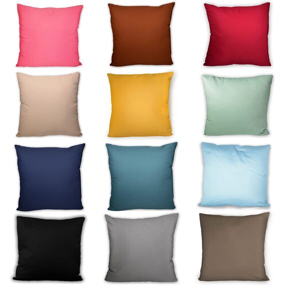 LOOXIS Personalisiertes Kissen mit Foto & Text Bedruckt, selbst gestalten – 40x40 cm, farbige Rückseite, Leinenhaptik – Geschenkidee Männer, Frauen, Jahrestag, Geburtstag, Einzug – Honiggelb