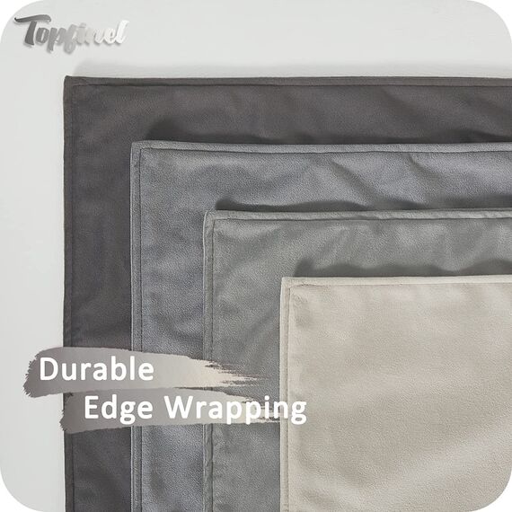 Topfinel 45x45 Kissenbezug grau 4er Set Samt Farbverlauf Kissenbezüge Kissenhülle sofakissen dekokissen Zierkissen Bezug deko für Sofa Schlafzimmer Wohnzimmer Balkon flauschig