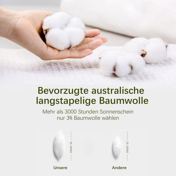 MILDLY Bettwäsche 155x220 Baumwolle Salbeigrün, -Sets 100% Gewaschene mit Leinenartigem Griff, ÖkoTex Zertifiziert & für Allergiker Geeignet, 1 Bettbezug & 1 Kissenbezügen 80x80