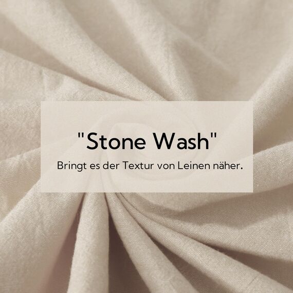 MILDLY Bettwäsche 135x200 Baumwolle, Bettwäsche-Sets Kamel Beige 2 Teilig mit Reißverschluss Ähnliche Textur wie Stone Washed Leinen und Enthält 1 Bettbezug und 1 Kissenbezug 80x80