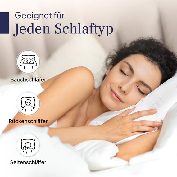 Hochwertiges Seitenschläferkissen 40x145 cm - Langes Kissen für Seitenschläfer - Body Pillow - Körperkissen für Erwachsene mit Mikrofaser-Füllung (40 x 145 cm lang) - Ökotex - Schlafkissen Waschbar