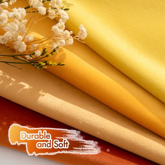 MIULEE Samt Kissenbezug 40x40 cm Kissenhülle Orange Serie 4er Set Sofakissen Samtkissen Dekorative Dekokissen Couchkissen Zierkissen Deko Farbverlauf Bezug Sofakissenbezug für Wohnzimmer Kinder Büro