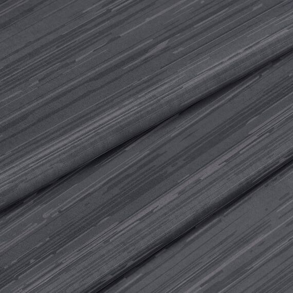 LARAWELL Bettwäsche 135x200 Baumwolle Ganzjahres Bettwäsche-Sets grau getreift Premium