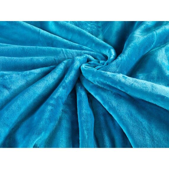 DreamHome Winter Wende Plüsch Bettwäsche 135x200 Nicky-Teddy Cashmere Touch Coral Fleece Bettdezug + Kissenbezug 80x80, Farbe:GRAU-Petrol