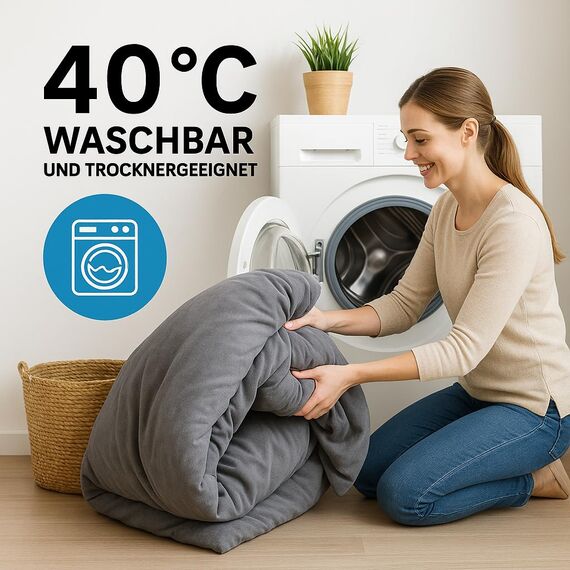 MALIKA Winter Plüsch Bettwäsche Nicky-Teddy Cashmere Coral Fleece 135x200 155x220 200, Größe:135 x 200 cm, Designe:GRAU